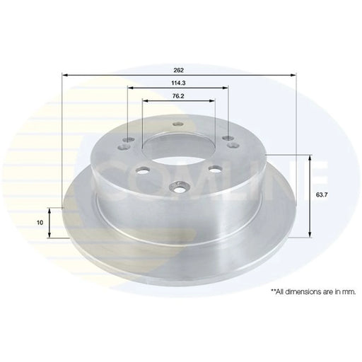 Comline 2 x Solid Rear Brake Discs ADC2403