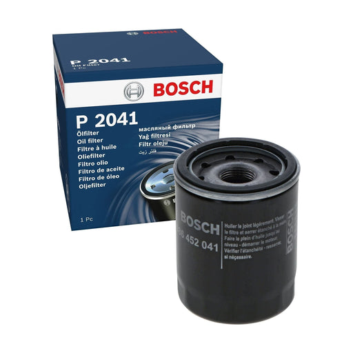 Genuine Bosch Car Oil Filter P2041 Fits Fiat 500 - 1.2 - 07- 0986452041 Bosch  - Town Parts