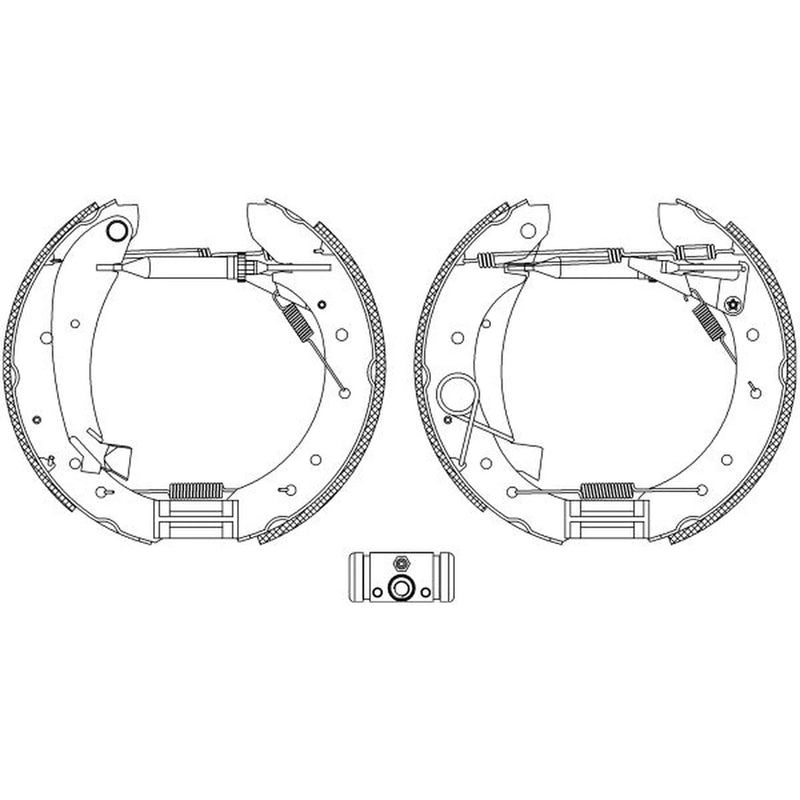 Mintex Brake Shoe Set Axle Kit MSP306