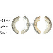 Textar Brake Shoe Set Axle Kit 91051500