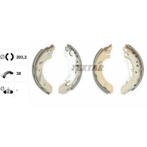Textar Brake Shoe Set Axle Kit 91051500