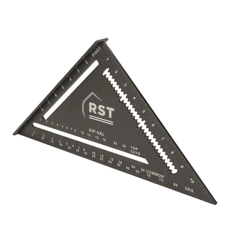 R.S.T. Aluminium Black Rafter Square 12in - RSTRAS12