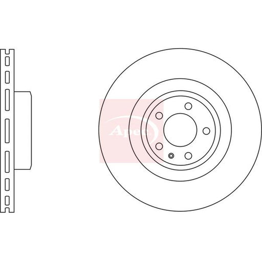 Apec 2 x Vented Front Brake Discs DSK2541