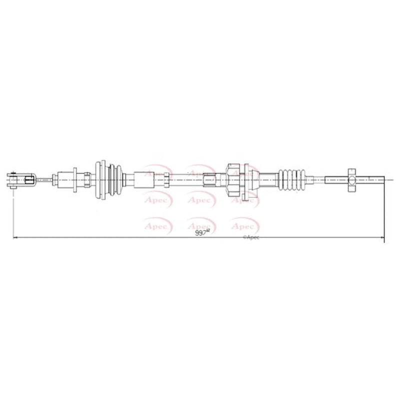 Apec Clutch Control Cable Pull CAB5012