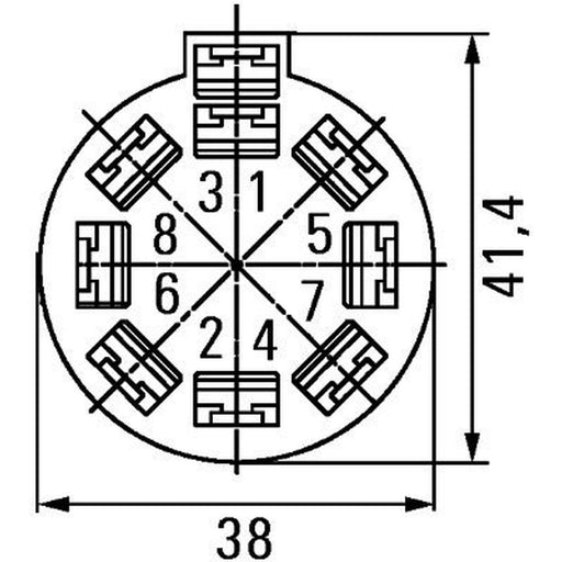 Hella Electrical Plug both sides 8JA 500 431-002