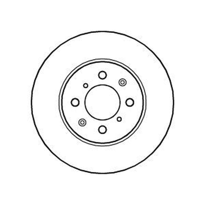 Abtex 2 x Solid Front Brake Discs BD739S