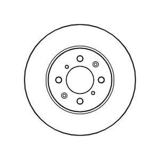 Abtex 2 x Solid Front Brake Discs BD739S