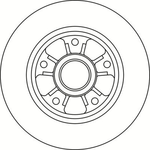 Abtex 2 x Solid Rear Brake Discs BD2196S