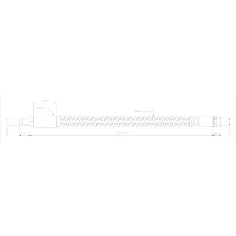 Abtex Brake Hydraulic Hose Line Front ABH1078
