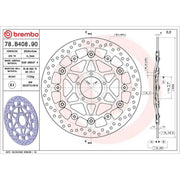 Brembo 2 x Floating Front Brake Disc Brake Discs 78B40890