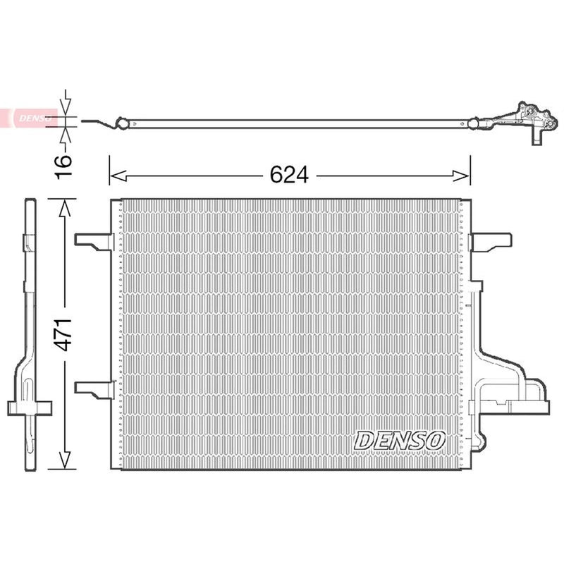 Denso Air Conditioning Condenser DCN10027