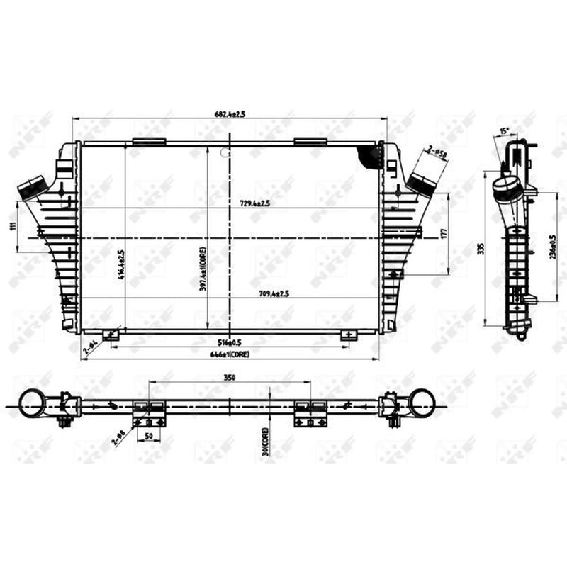 NRF Intercooler (Charge Air Cooler) 30279