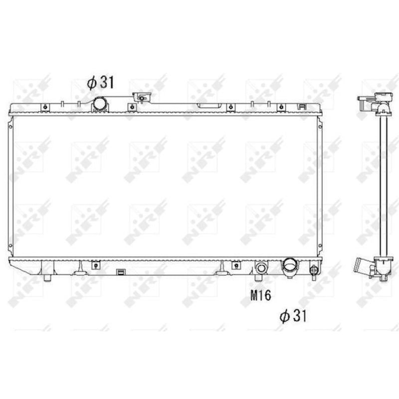 NRF Engine Radiator 58238