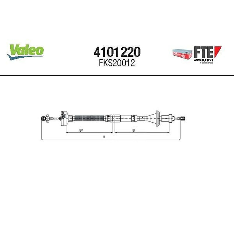 Valeo Clutch Control Cable Pull 4101220