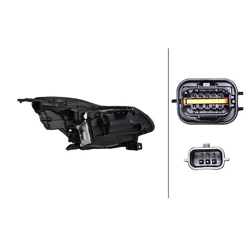 Hella Headlight Headlamp LED Left 1EX 013 930-611