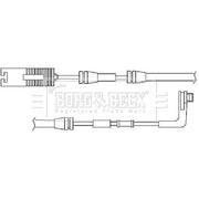 Borg & Beck Brake Pad Wear Sensor Front BWL3029