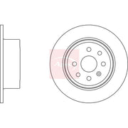 Apec 2 x Solid Rear Brake Discs DSK712
