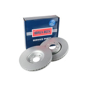 Borg & Beck 2 x Vented Front Brake Discs BBD4436