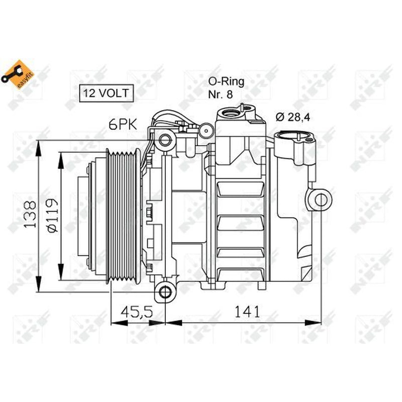 NRF Air Conditioning Compressor 32053
