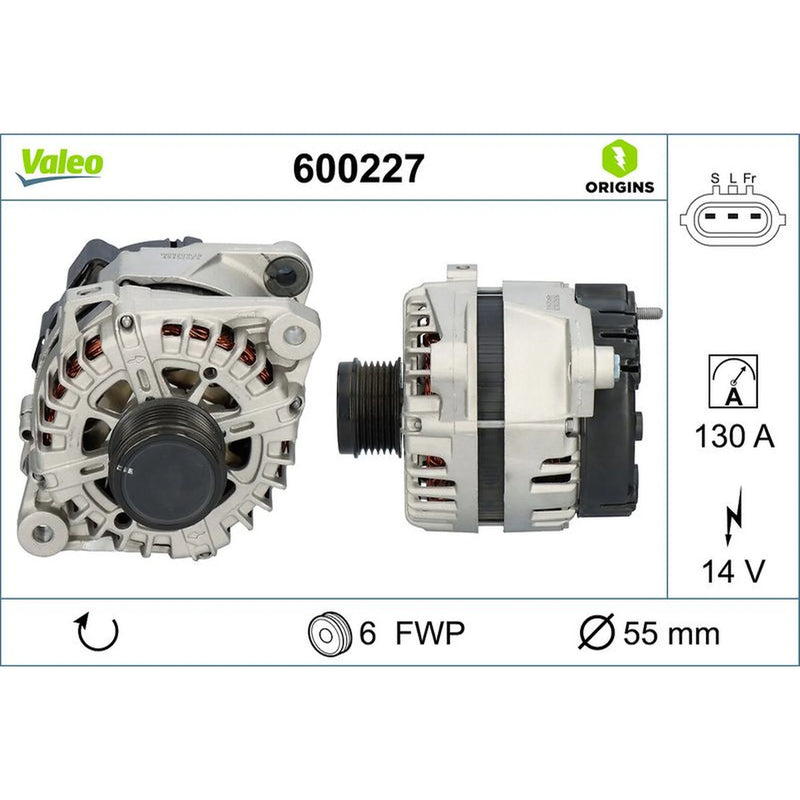Valeo Car Alternator 12V 600227