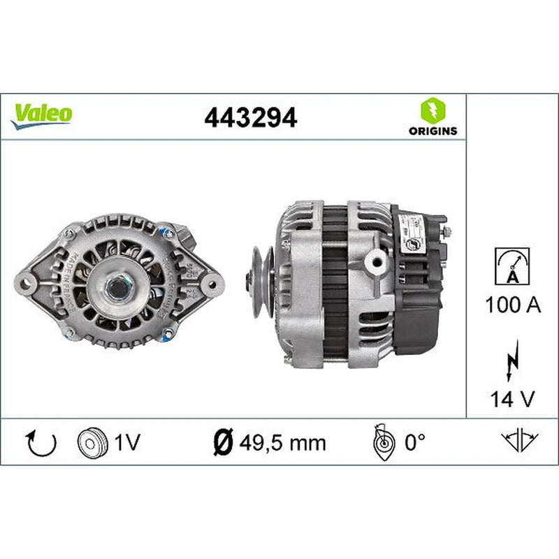 Valeo Car Alternator 12V 443294
