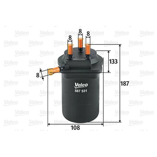 Valeo Fuel Filter Element 587531
