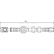 Apec Brake Hydraulic Hose Line Front HOS3634