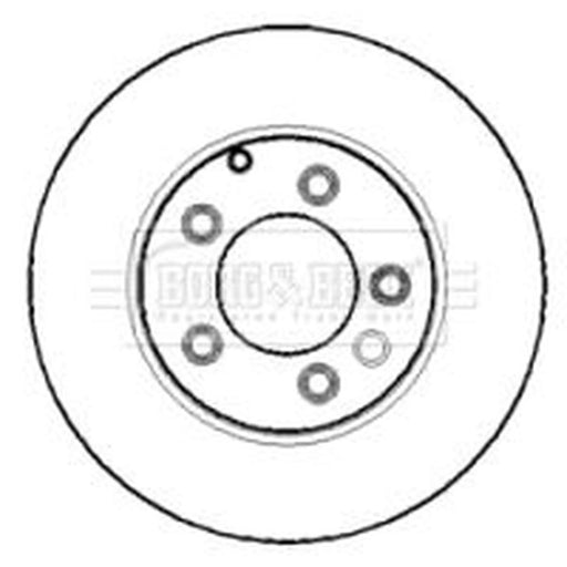 Borg & Beck 2 x Vented Rear Brake Discs BBD5131