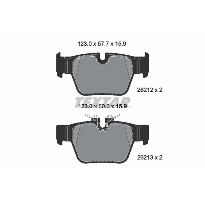 Textar Rear Brake Pad Set 2621201