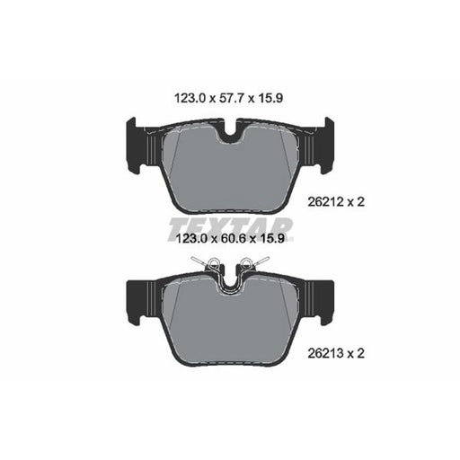 Textar Rear Brake Pad Set 2621201