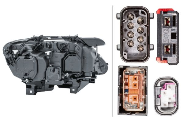 Hella Headlight Headlamp H10W Left
