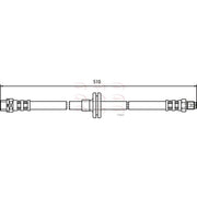 Apec Brake Hydraulic Hose Line Front HOS3434