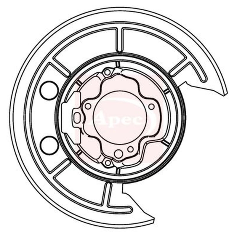 Apec Brake Disc Splash Guard Rear Right ASG1013