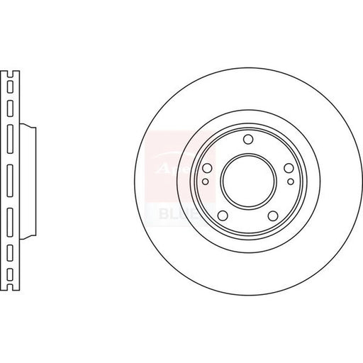 Apec 2 x Vented Front Brake Discs SDK6858