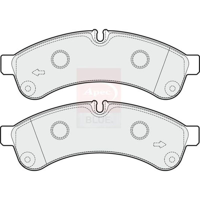 Apec Rear Brake Pad Set PD3681