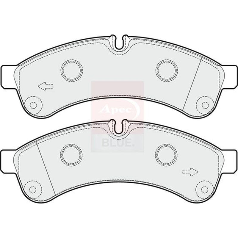 Apec Rear Brake Pad Set PD3681