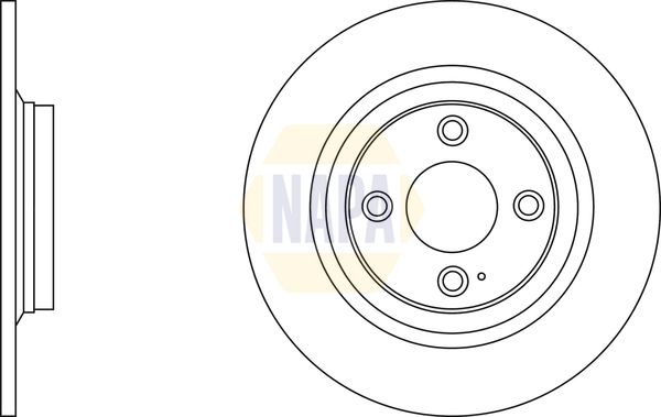 NAPA Brake Disc Set Solid
