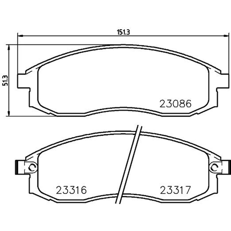 DON Front Brake Pad Set PCP2218