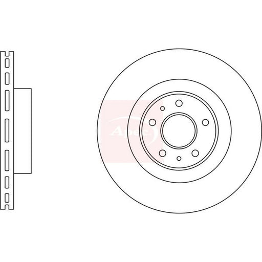 Apec 2 x Vented Front Brake Discs DSK3240