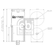 Febi Air Suspension Bellow 129mm 170800