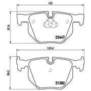 Brembo 4 x Rear Brake Pad Set P06029