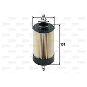Valeo Fuel Filter Element 587935