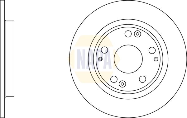 NAPA 2 x Brake Discs fits HONDA