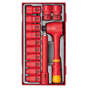 Teng Tools Insulated Socket Set TT1 14 Pieces 3/8" Drive