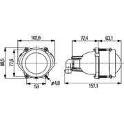 Hella Headlight Headlamp HB3 Left 1BL 998 570-001
