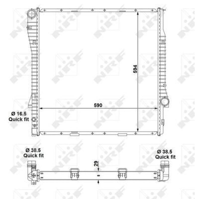 NRF Engine Radiator 55329