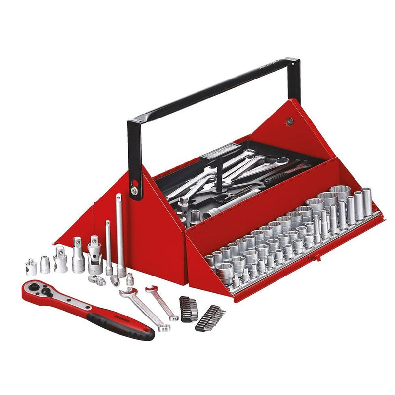 Teng Tools Portable Tool Kit 187 Pieces Red TC187