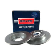 Borg & Beck 2 x Solid Rear Brake Discs BBD5257