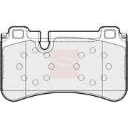 Apec Rear Brake Pad Set PAD1610