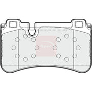 Apec Rear Brake Pad Set PAD1610